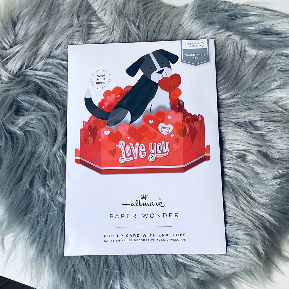 Hallmark Paper Wonder Pop Up Card with Envelope Valentine's Day Motion + Music